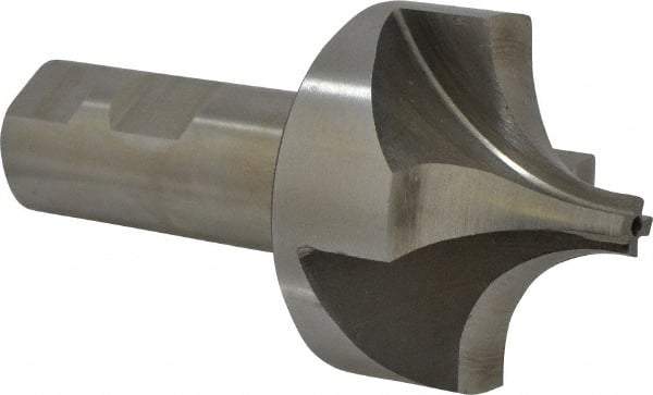 Interstate - 13/16" Radius, 2-1/4" Mill Diam, 4 Flute High Speed Steel Corner Rounding End Mill - Single End, Uncoated, 4-5/16" OAL, 1" Shank Diam - USA Tool & Supply