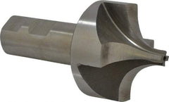 Interstate - 13/16" Radius, 2-1/4" Mill Diam, 4 Flute High Speed Steel Corner Rounding End Mill - Single End, Uncoated, 4-5/16" OAL, 1" Shank Diam - USA Tool & Supply