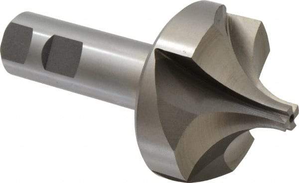 Interstate - 1" Radius, 2-5/8" Mill Diam, 4 Flute High Speed Steel Corner Rounding End Mill - Single End, Uncoated, 4-3/4" OAL, 1" Shank Diam - USA Tool & Supply