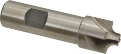 Interstate - 7/32" Radius, 7/8" Mill Diam, 4 Flute High Speed Steel Corner Rounding End Mill - Single End, Uncoated, 3-1/4" OAL, 3/4" Shank Diam - USA Tool & Supply