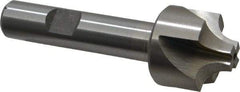 Interstate - 17/64" Radius, 1" Mill Diam, 4 Flute High Speed Steel Corner Rounding End Mill - Single End, Uncoated, 3-1/8" OAL, 1/2" Shank Diam - USA Tool & Supply