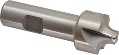 Interstate - 19/64" Radius, 1-1/8" Mill Diam, 4 Flute High Speed Steel Corner Rounding End Mill - Single End, Uncoated, 3-1/4" OAL, 3/4" Shank Diam - USA Tool & Supply