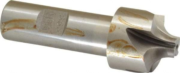 Interstate - 5/16" Radius, 1-1/8" Mill Diam, 4 Flute High Speed Steel Corner Rounding End Mill - Single End, Uncoated, 3-1/4" OAL, 3/4" Shank Diam - USA Tool & Supply