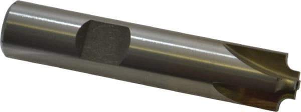 Interstate - 3/32" Radius, 1/2" Mill Diam, 4 Flute High Speed Steel Corner Rounding End Mill - Single End, Uncoated, 2-1/2" OAL, 1/2" Shank Diam - USA Tool & Supply