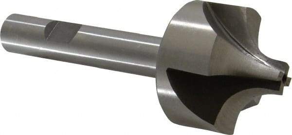 Interstate - 1/2" Radius, 1-1/2" Mill Diam, 4 Flute High Speed Steel Corner Rounding End Mill - Single End, Uncoated, 3-7/8" OAL, 1/2" Shank Diam - USA Tool & Supply