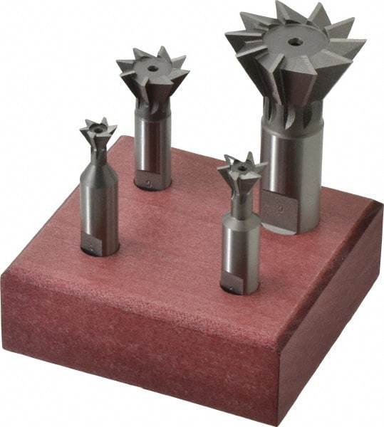 Value Collection - Dovetail Cutter Sets Included Angle: 60 Minimum Cutting Diameter (Inch): 3/8 - USA Tool & Supply