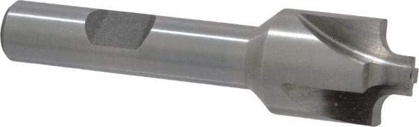Interstate - 7/64" Radius, 5/8" Mill Diam, 4 Flute Cobalt Corner Rounding End Mill - Single End, Uncoated, 2-1/2" OAL, 3/8" Shank Diam - USA Tool & Supply
