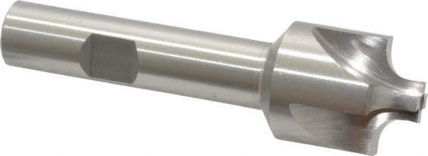 Interstate - 3/16" Radius, 7/8" Mill Diam, 4 Flute Cobalt Corner Rounding End Mill - Single End, Uncoated, 3-1/8" OAL, 1/2" Shank Diam - USA Tool & Supply
