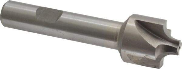 Interstate - 7/32" Radius, 7/8" Mill Diam, 4 Flute Cobalt Corner Rounding End Mill - Single End, Uncoated, 3-1/4" OAL, 1/2" Shank Diam - USA Tool & Supply