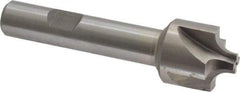 Interstate - 7/32" Radius, 7/8" Mill Diam, 4 Flute Cobalt Corner Rounding End Mill - Single End, Uncoated, 3-1/4" OAL, 1/2" Shank Diam - USA Tool & Supply