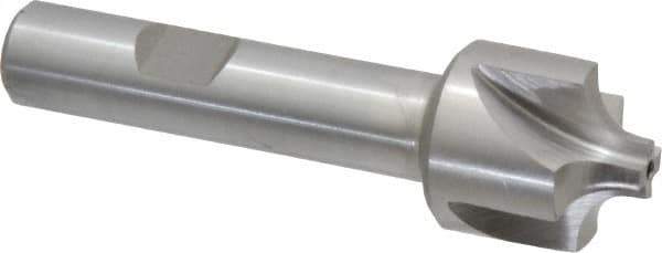 Interstate - 15/64" Radius, 7/8" Mill Diam, 4 Flute Cobalt Corner Rounding End Mill - Single End, Uncoated, 3-1/8" OAL, 1/2" Shank Diam - USA Tool & Supply