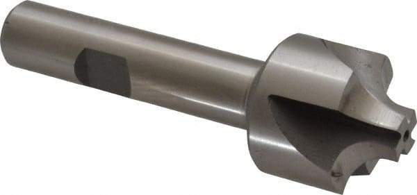 Interstate - 1/4" Radius, 1" Mill Diam, 4 Flute Cobalt Corner Rounding End Mill - Single End, Uncoated, 3-1/8" OAL, 1/2" Shank Diam - USA Tool & Supply