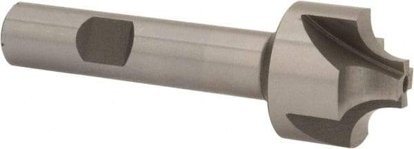 Interstate - 17/64" Radius, 1" Mill Diam, 4 Flute Cobalt Corner Rounding End Mill - Single End, Uncoated, 3-1/8" OAL, 1/2" Shank Diam - USA Tool & Supply