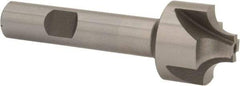 Interstate - 17/64" Radius, 1" Mill Diam, 4 Flute Cobalt Corner Rounding End Mill - Single End, Uncoated, 3-1/8" OAL, 1/2" Shank Diam - USA Tool & Supply
