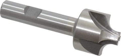 Interstate - 9/32" Radius, 1-1/8" Mill Diam, 4 Flute Cobalt Corner Rounding End Mill - Single End, Uncoated, 3-1/4" OAL, 1/2" Shank Diam - USA Tool & Supply