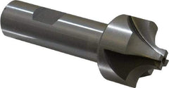 Interstate - 3/8" Radius, 1-1/4" Mill Diam, 4 Flute Cobalt Corner Rounding End Mill - Single End, Uncoated, 3-1/2" OAL, 3/4" Shank Diam - USA Tool & Supply