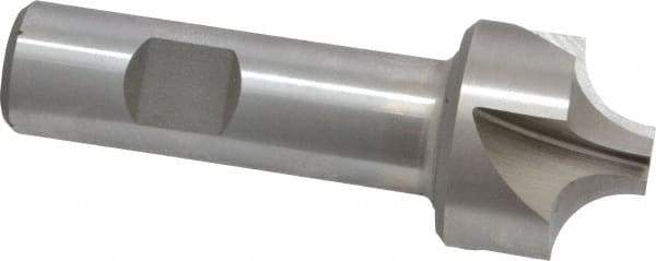 Interstate - 13/32" Radius, 1-1/4" Mill Diam, 4 Flute Cobalt Corner Rounding End Mill - Single End, Uncoated, 3-1/2" OAL, 3/4" Shank Diam - USA Tool & Supply