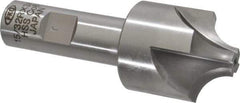 Interstate - 15/32" Radius, 1-3/8" Mill Diam, 4 Flute Cobalt Corner Rounding End Mill - Single End, Uncoated, 3-3/4" OAL, 3/4" Shank Diam - USA Tool & Supply
