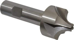 Interstate - 17/32" Radius, 1-1/2" Mill Diam, 4 Flute Cobalt Corner Rounding End Mill - Single End, Uncoated, 3-7/8" OAL, 3/4" Shank Diam - USA Tool & Supply
