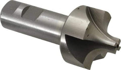 Interstate - 9/16" Radius, 1-15/16" Mill Diam, 4 Flute Cobalt Corner Rounding End Mill - Single End, Uncoated, 4-1/4" OAL, 1" Shank Diam - USA Tool & Supply