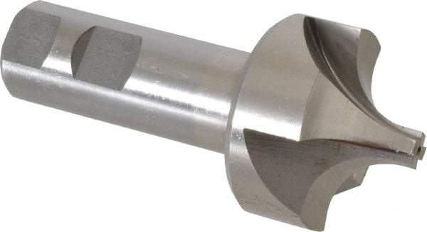 Interstate - 5/8" Radius, 1-15/16" Mill Diam, 4 Flute Cobalt Corner Rounding End Mill - Single End, Uncoated, 4-1/4" OAL, 1" Shank Diam - USA Tool & Supply