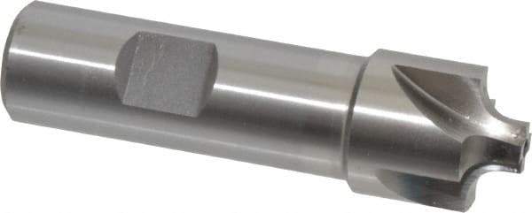 Interstate - 3/16" Radius, 7/8" Mill Diam, 4 Flute Cobalt Corner Rounding End Mill - Single End, Uncoated, 3-1/8" OAL, 3/4" Shank Diam - USA Tool & Supply