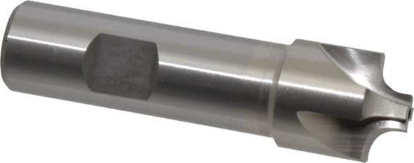 Interstate - 7/32" Radius, 7/8" Mill Diam, 4 Flute Cobalt Corner Rounding End Mill - Single End, Uncoated, 3-1/4" OAL, 3/4" Shank Diam - USA Tool & Supply