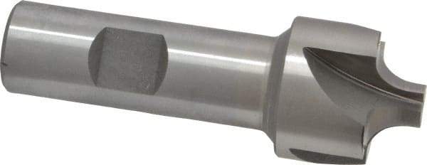 Interstate - 9/32" Radius, 1-1/8" Mill Diam, 4 Flute Cobalt Corner Rounding End Mill - Single End, Uncoated, 3-1/4" OAL, 3/4" Shank Diam - USA Tool & Supply