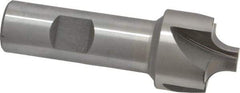 Interstate - 9/32" Radius, 1-1/8" Mill Diam, 4 Flute Cobalt Corner Rounding End Mill - Single End, Uncoated, 3-1/4" OAL, 3/4" Shank Diam - USA Tool & Supply