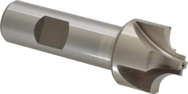 Interstate - 5/16" Radius, 1-1/8" Mill Diam, 4 Flute Cobalt Corner Rounding End Mill - Single End, Uncoated, 3-1/4" OAL, 3/4" Shank Diam - USA Tool & Supply