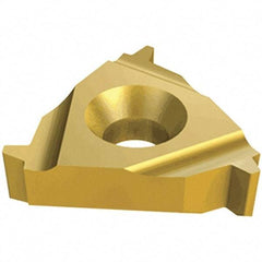 Iscar - 27IR Internal Right Hand 3 Stub Acme Laydown Threading Insert - Grade IC250, TiCN/TiN Coated Carbide, 15.88mm Inscribed Circle - USA Tool & Supply