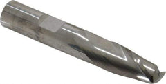 SGS - 1/2", 2 Flute, Single End, Solid Carbide, 0.06" Corner Radius End Mill - 3" OAL, 30° Helix, Right Hand Flute, 1" LOC, Right Hand Cut - USA Tool & Supply