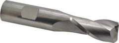 SGS - 3/4", 2 Flute, Single End, Solid Carbide, 1/8" Corner Radius End Mill - 4" OAL, 30° Helix, Right Hand Flute, 1-1/2" LOC, Right Hand Cut - USA Tool & Supply