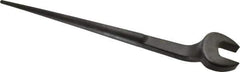 Proto - 1-7/16" Standard Spud Handle Open End Wrench - 19-1/2" OAL, Single End, Black Finish - USA Tool & Supply