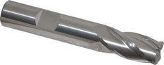 SGS - 1/2", 4 Flute, Single End, Solid Carbide, 0.06" Corner Radius End Mill - 3" OAL, 30° Helix, Right Hand Flute, 1" LOC, Right Hand Cut - USA Tool & Supply