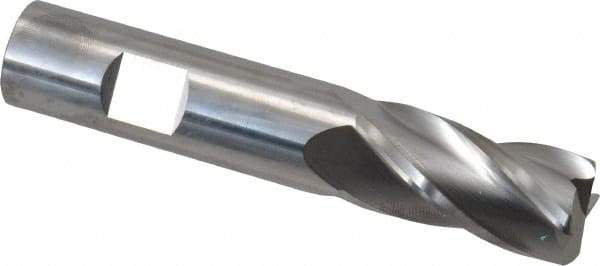 SGS - 3/4", 4 Flute, Single End, Solid Carbide, 0.09" Corner Radius End Mill - 4" OAL, 30° Helix, Right Hand Flute, 1-1/2" LOC, Right Hand Cut - USA Tool & Supply