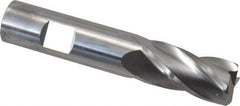 SGS - 3/4", 4 Flute, Single End, Solid Carbide, 0.09" Corner Radius End Mill - 4" OAL, 30° Helix, Right Hand Flute, 1-1/2" LOC, Right Hand Cut - USA Tool & Supply