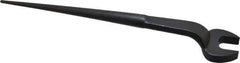 Proto - 1-1/4" Standard Spud Handle Open End Wrench - 19-1/2" OAL, Single End, Black Finish - USA Tool & Supply