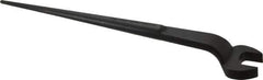 Proto - 1-1/16" Standard Spud Handle Open End Wrench - 17-1/4" OAL, Single End, Black Finish - USA Tool & Supply