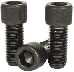 Value Collection - 7/16-14 UNC Hex Socket Drive, Socket Cap Screw - Alloy Steel, Black Oxide Finish, Fully Threaded, 1" Length Under Head - USA Tool & Supply