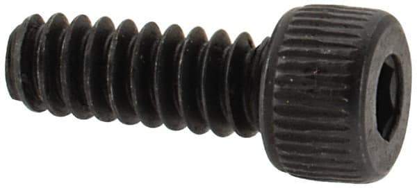Value Collection - #6-32 UNC Hex Socket Drive, Socket Cap Screw - Alloy Steel, Black Oxide Finish, Fully Threaded, 3/8" Length Under Head - USA Tool & Supply