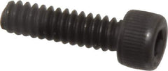 Value Collection - #6-32 UNC Hex Socket Drive, Socket Cap Screw - Alloy Steel, Black Oxide Finish, Fully Threaded, 1/2" Length Under Head - USA Tool & Supply