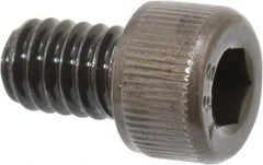 Value Collection - #8-32 UNC Hex Socket Drive, Socket Cap Screw - Alloy Steel, Black Oxide Finish, Fully Threaded, 1/4" Length Under Head - USA Tool & Supply