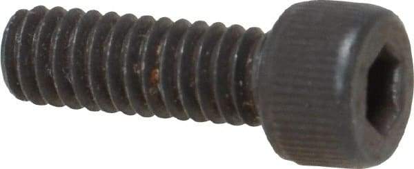 Value Collection - #8-32 UNC Hex Socket Drive, Socket Cap Screw - Alloy Steel, Black Oxide Finish, Fully Threaded, 1/2" Length Under Head - USA Tool & Supply