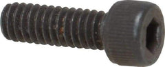 Value Collection - #8-32 UNC Hex Socket Drive, Socket Cap Screw - Alloy Steel, Black Oxide Finish, Fully Threaded, 1/2" Length Under Head - USA Tool & Supply