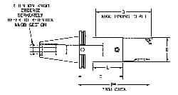 Parlec - PC2 Inside Modular Connection, Boring Head Taper Shank - Modular Connection Mount, 4.11 Inch Projection, 0.944 Inch Nose Diameter - Exact Industrial Supply