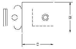 Parlec - PC4 Inside, PC4 Outside Modular Connection, Boring Head Shank Extension - 2.36 Inch Projection, 1.54 Inch Nose Diameter - Exact Industrial Supply