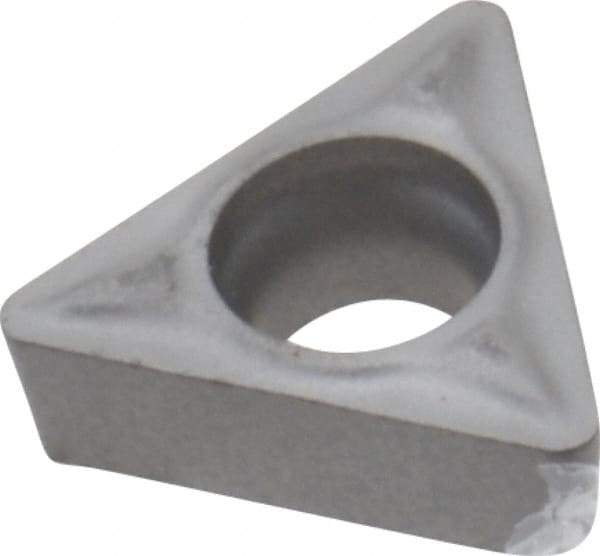 Parlec - TCMT061615 Carbide Boring Insert - Uncoated, 60° Triangle, 7° Relief Angle, 5/32" Inscr Circle, 5/64" Thick, 1/64" Corner Radius - USA Tool & Supply