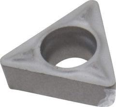 Parlec - TCMT061615 Carbide Boring Insert - Uncoated, 60° Triangle, 7° Relief Angle, 5/32" Inscr Circle, 5/64" Thick, 1/64" Corner Radius - USA Tool & Supply