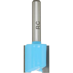 3/4″ Diam, 3/4″ LOC, 2 Flute Straight Router Bit 1/4″ Shank Diam, 2″ OAL, Carbide-Tipped